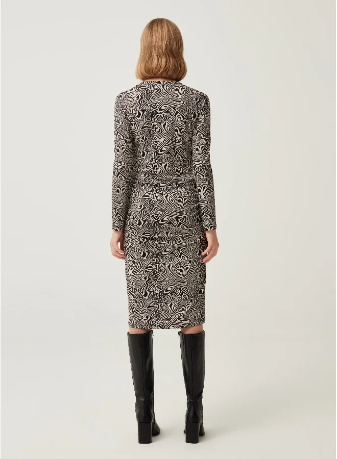 Ovs Printed Longsleeve Dress