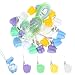 JIYIN 20 Pcs Tooth Necklace Boxes for Lost Teeth Organizer Cute Plastic Tooth Holder Cases Baby Milk Teeth Storage Case Colorful ToothFairy Box for Kids Keepsake Ornaments Accessories 5 Color B - Image 2