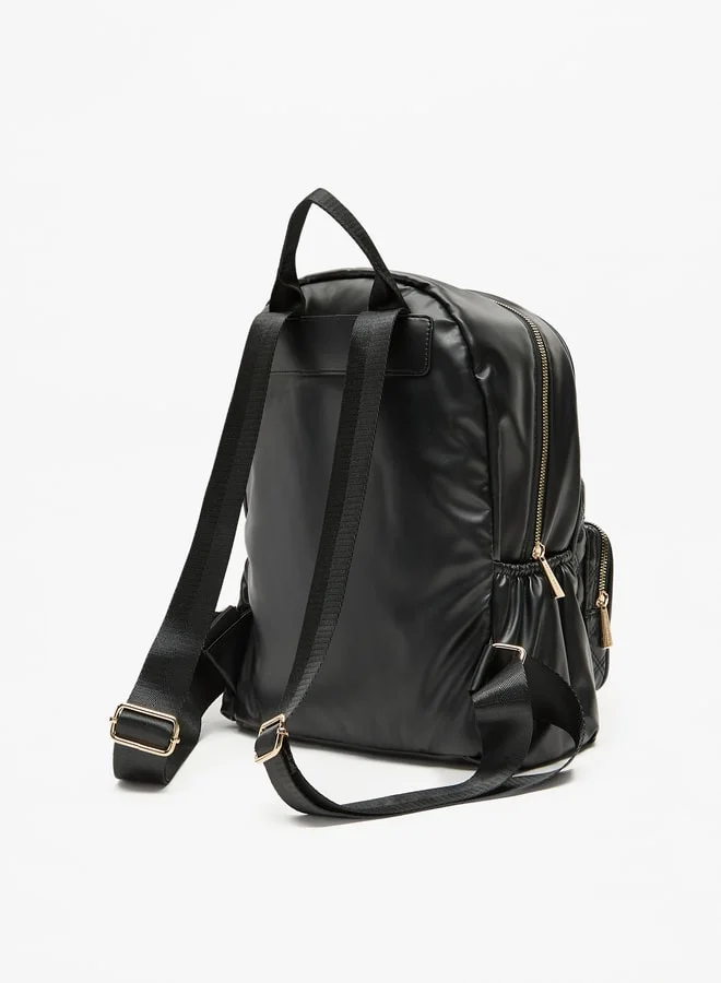 فلورا بيلا من شو إكسبرس Quilted Backpack with Adjustable Straps and Zip Closure