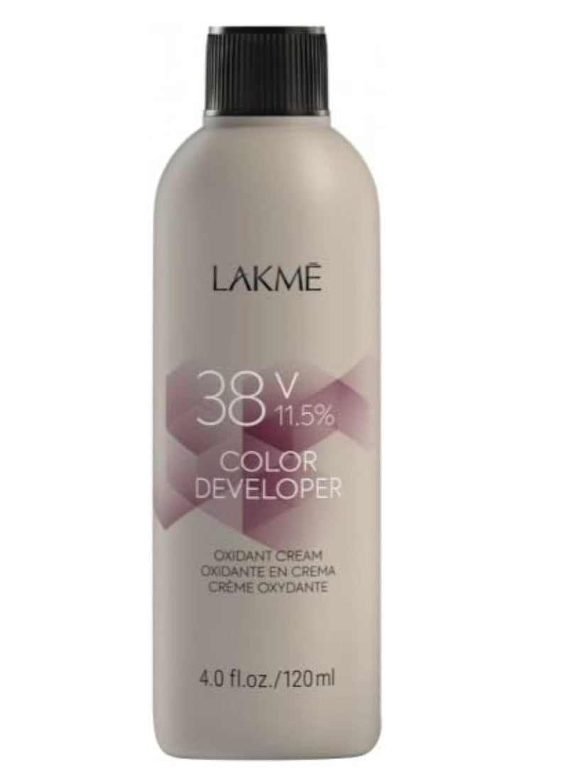 LAKME K-Blonde Silver Hair Dye - 60 ml and Oxidant Cream Color Developer 38Vol 11.5% - 120 ml  - Image 2