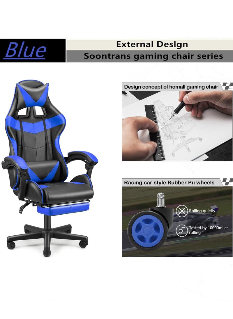 Gaming Chair Racing Style Office Chair Adjustable High - Image 3