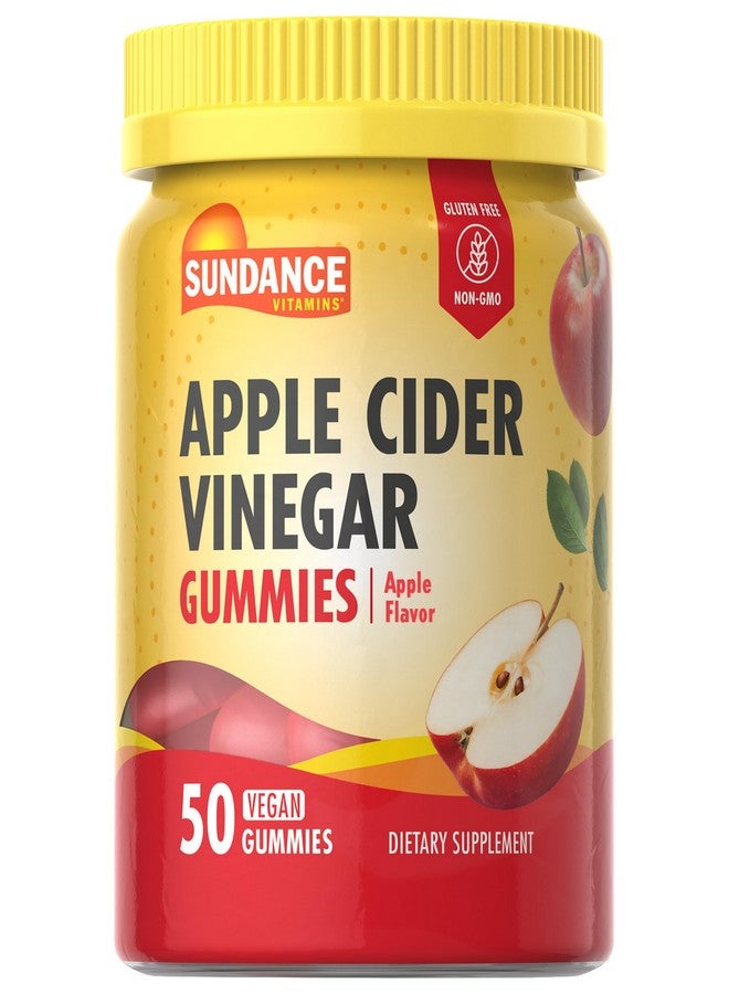 Sundance Apple Cider Vinegar Gummies | 50 Count | Apple Flavor | Vegan, Non-GMO, and Gluten Free Supplement - Image 1