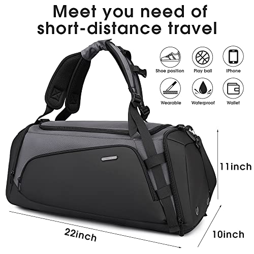 BANGE Gym Bag For Men,Dry And Wet Depart Pocket Sports Duffel Backpack With Shoes Compartment,Short-Distance Trip Duffel Gym Bag for Men Women - Image 5