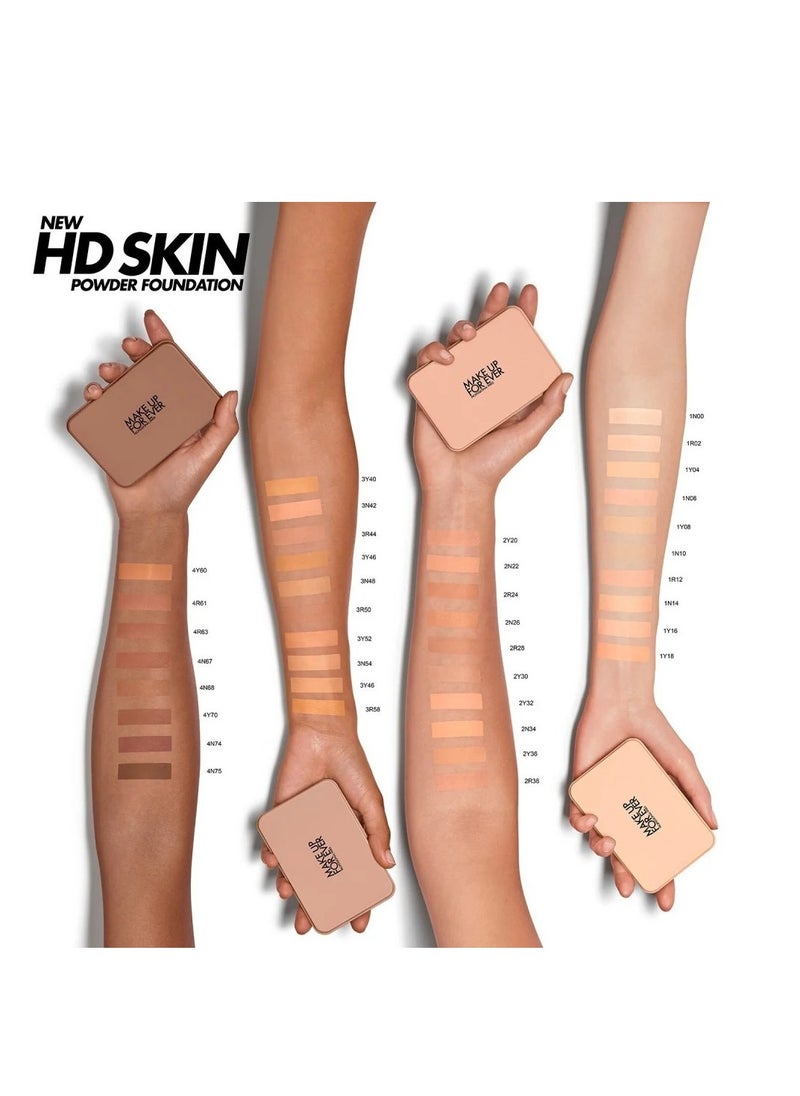 MAKE UP FOR EVER HD Skin Matte Velvet Compact Powder Foundation No. 1y16 Warm Beige  - Image 2