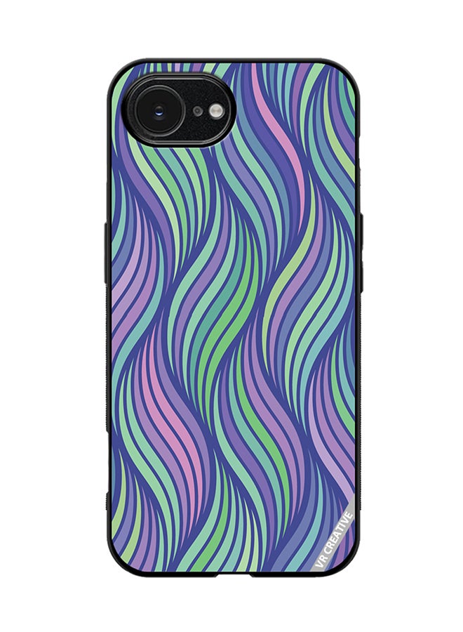 Protective Case Cover For Apple iPhone 16e Strips Design Multicolour