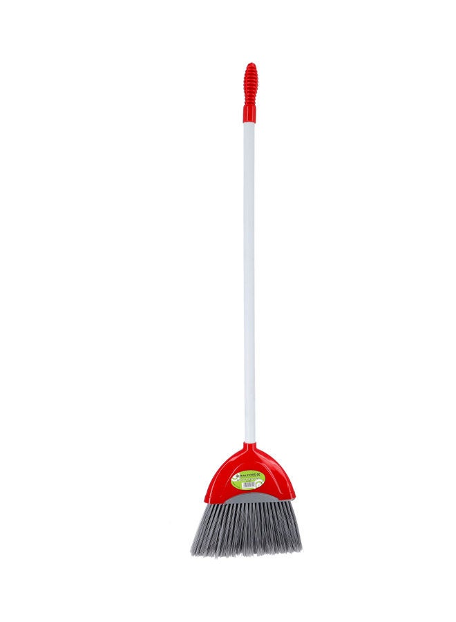 Royalford Durable Small Dustpan and Brush Set Red/White - Image 3