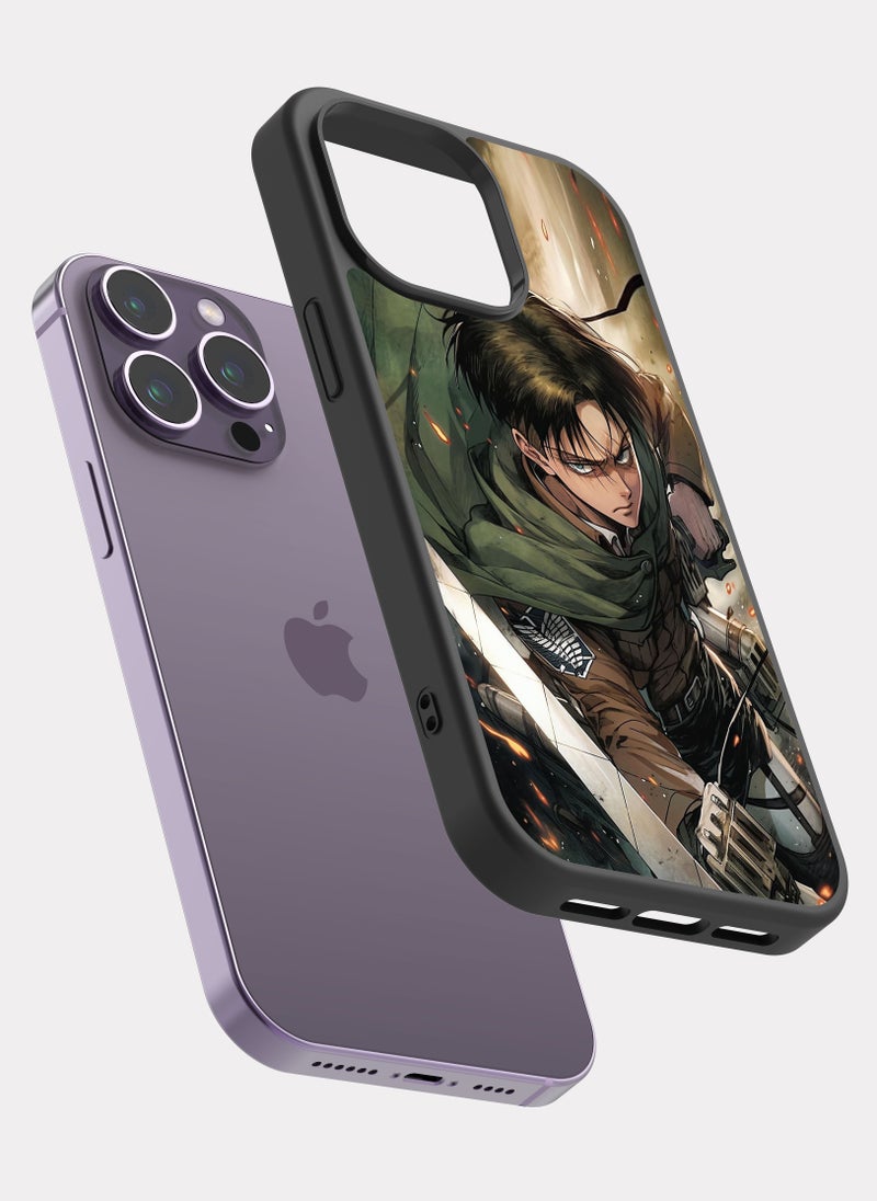 بكسلات كفر ايفون 14 برو ماكس ليفاي اكرمان هجوم العمالقة متعدد الالوان - Image 2