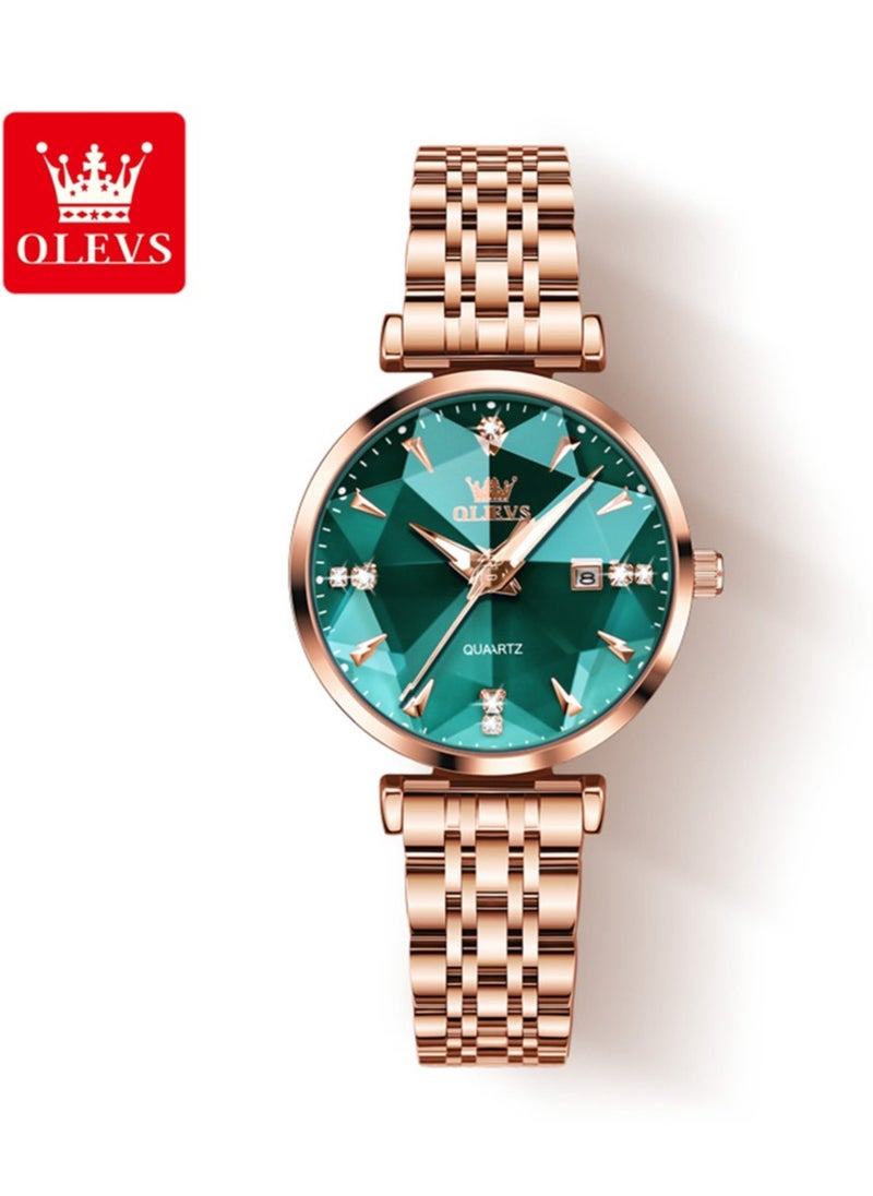 OLEVS - Watches for Women Stainless Steel Quartz Water Resistant Analog Watch 32mm 5536 - Image 1
