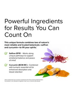 Terry Naturally Terry Naturally Saffron Lift + Curcumin - 60 Capsules, Pack of 2 - Emotional Balance - Non-GMO, Vegan, Gluten Free - 120 Total Servings  - Image 5