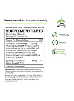 Terry Naturally Terry Naturally Saffron Lift + Curcumin - 60 Capsules, Pack of 2 - Emotional Balance - Non-GMO, Vegan, Gluten Free - 120 Total Servings  - Image 2