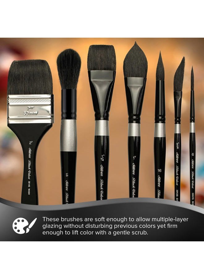 Silver Brush Limited SLM-3099 Susan Louise Moyer Basic Set, Paintbrushes for Watercolor, Gouache, Inks, & Dyes, Set of 3, Size 3/4 Inch Oval and Sizes 6 and 8 Round Paintbrushes, Short Handle  - Image 5