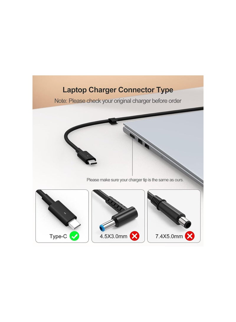 130W Laptop Charger USB C for Dell XPS 15 17 2in1 9575 9500 9700 Precision 5530 2in1 5550 5750 3560 Latitude 7410 7310 7210 9410 9510 5420 5520 5510 Type C AC Adapter