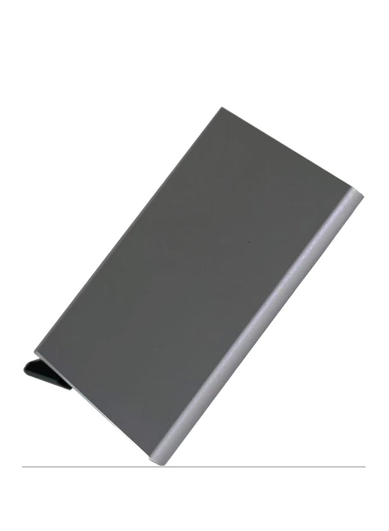 Credit Card Holder Wallet With Rfid Protection, One Click 6 Cards Slide Out Black - Image 2