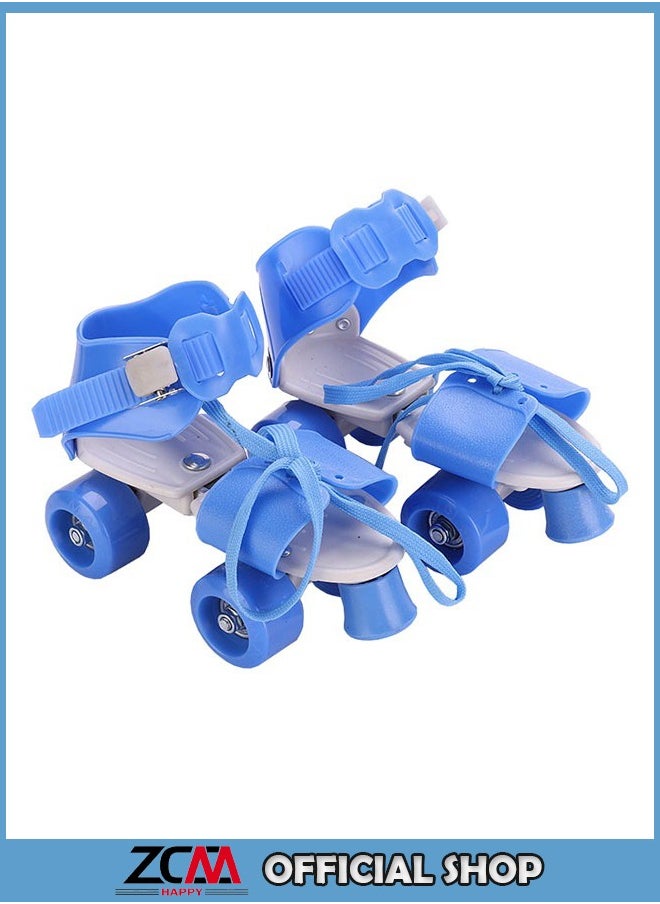 ZCM-HAPPY Kids Unisex Four Wheel Roller Skating Shoes  - Image 1