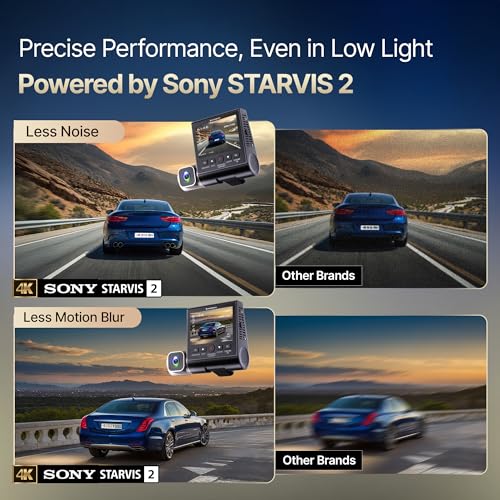 Crossbeats RoadEye DC04 4K Dash Cam for Car | Cabin, Front and Rear 3 Channel Dashcam for car | Sony STARVIS 2 Sensor | Built-in GPS | WiFi | Night Parking Mode |256GB |Smart App 12M Warranty (Black) - Image 5