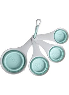 Set of 4 Measuring Cups, Collapsible Space-Saving Measuring Scales - Assorted Set Color, Dishwasher safe