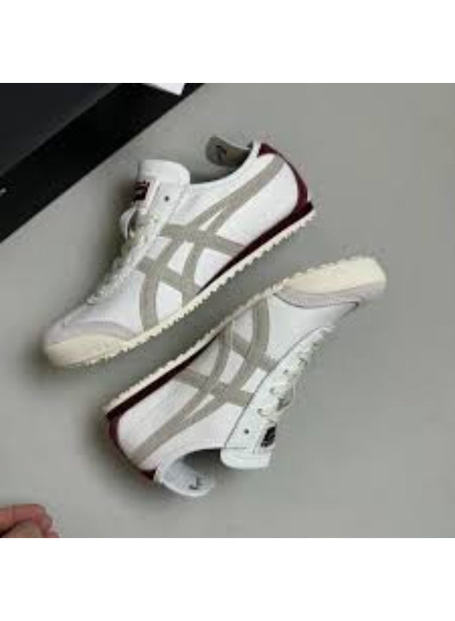 Onitsuka Tiger أونيتيكا تايجر مكسيكو 66 أبيض رمادي توت - Image 4