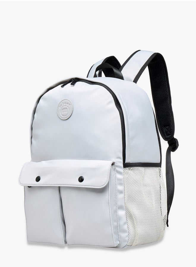 MISSY Solid Backpack with Adjustable Straps and Zip Closure - 12x30x41 cm - Image 2