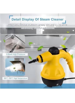 Houmt 1000W Portable Handheld Steam Cleaner with 9 Accessories – High Temperature Pressurized Cleaning Machine for Kitchen Sofa Bathroom Car and Windows  - Image 3