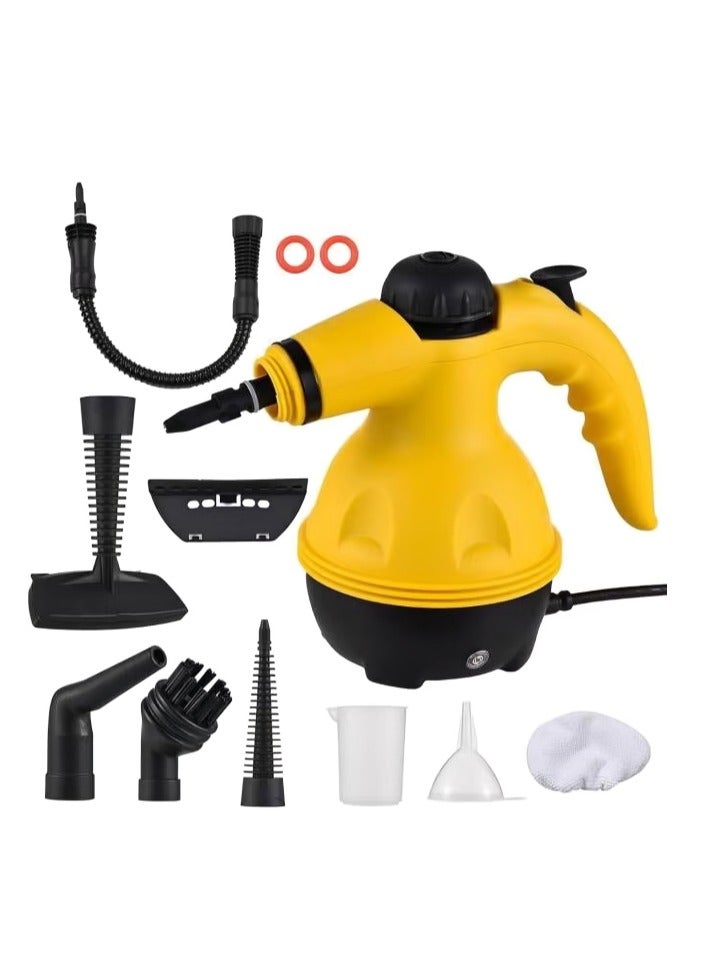 Houmt 1000W Portable Handheld Steam Cleaner with 9 Accessories – High Temperature Pressurized Cleaning Machine for Kitchen Sofa Bathroom Car and Windows - Image 1