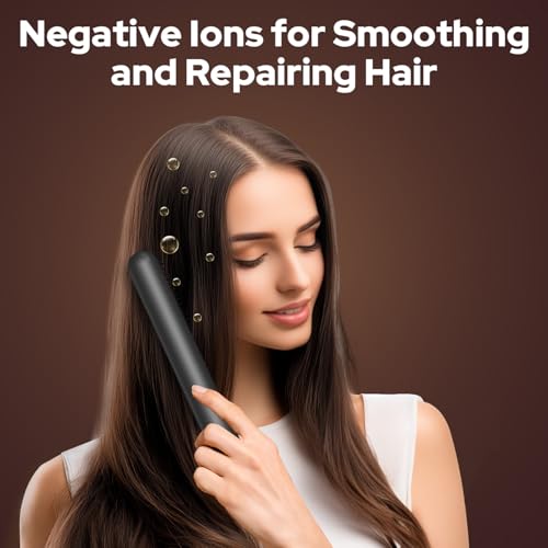 COSTAR Cordless Hair Straightener Brush - Portable Straightening Brush for Travel, Type-C Charging, Mini Hot Straightening Comb for Women & Men, Ceramic Coating, Lightweight for Touch-ups, Anti-Scald - Image 3