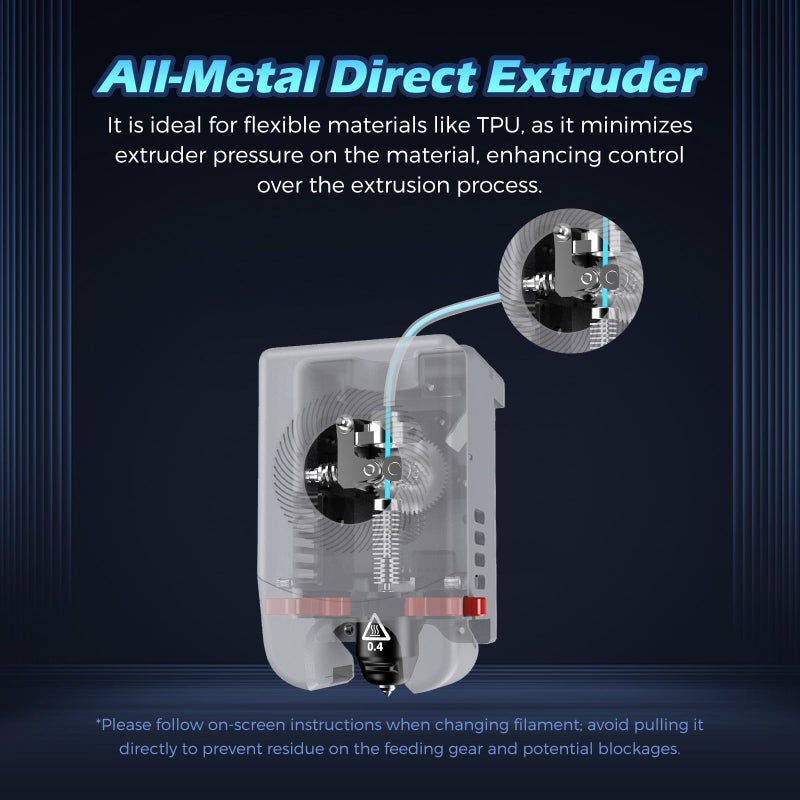 FLASHFORGE Adventurer 5M Pro Entire Extruder Assembly, with 0.4mm High Flow 32mmÂ³/s Nozzle, Adventurer 5M Extruder, 3D Printer Part for Stable High-Speed Printing - Image 3