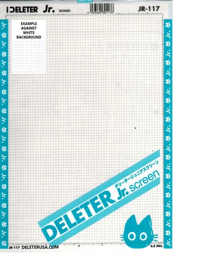Deleter Screen Tone Jr JR-117 [Small Dot Pattern][Sheet Size 182x253mm (7.16"x9.96")] For Comic Manga Illustration Graphic Screentone - Image 1
