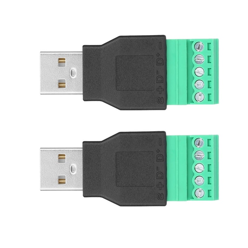 موصل طرفي USB 5A واجهة USB منخفضة التردد - سهلة التركيب مادة عازلة ABS للمعدات المزودة بمنافذ USB - Image 3