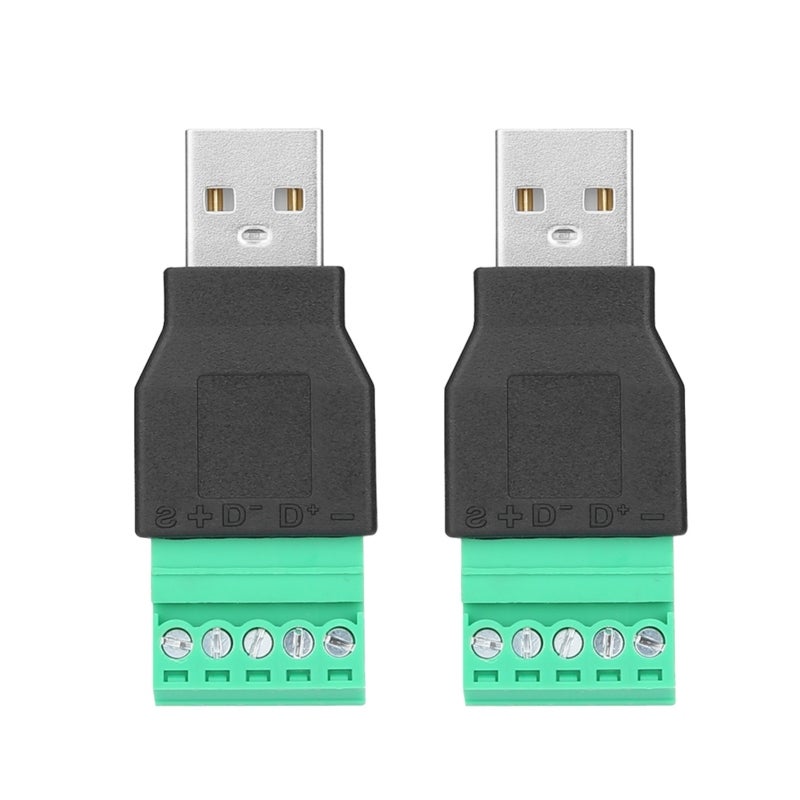 موصل طرفي USB 5A واجهة USB منخفضة التردد - سهلة التركيب مادة عازلة ABS للمعدات المزودة بمنافذ USB - Image 1