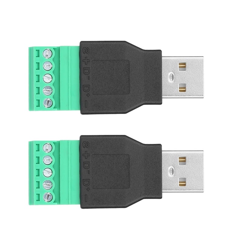 موصل طرفي USB 5A واجهة USB منخفضة التردد - سهلة التركيب مادة عازلة ABS للمعدات المزودة بمنافذ USB - Image 2