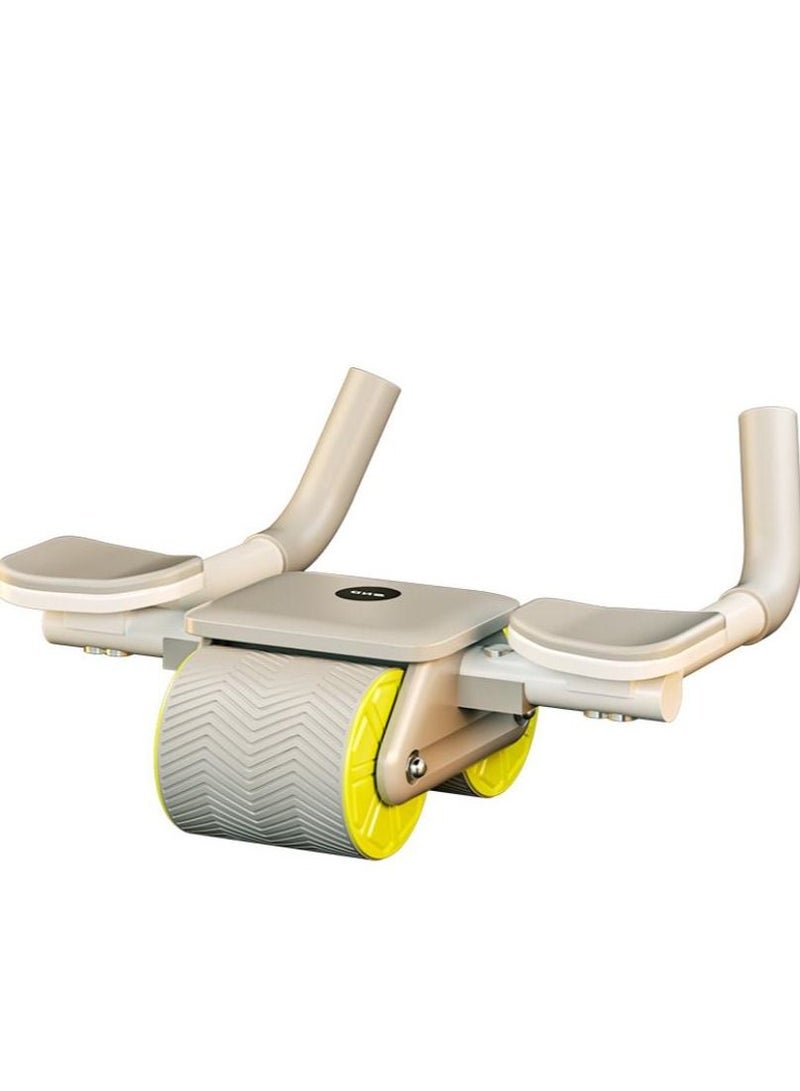 Abdominal Fitness Wheel Automatic Rebound Elbow Support Men's Roll Sports Double Thin Belly Women's Flat - Image 1