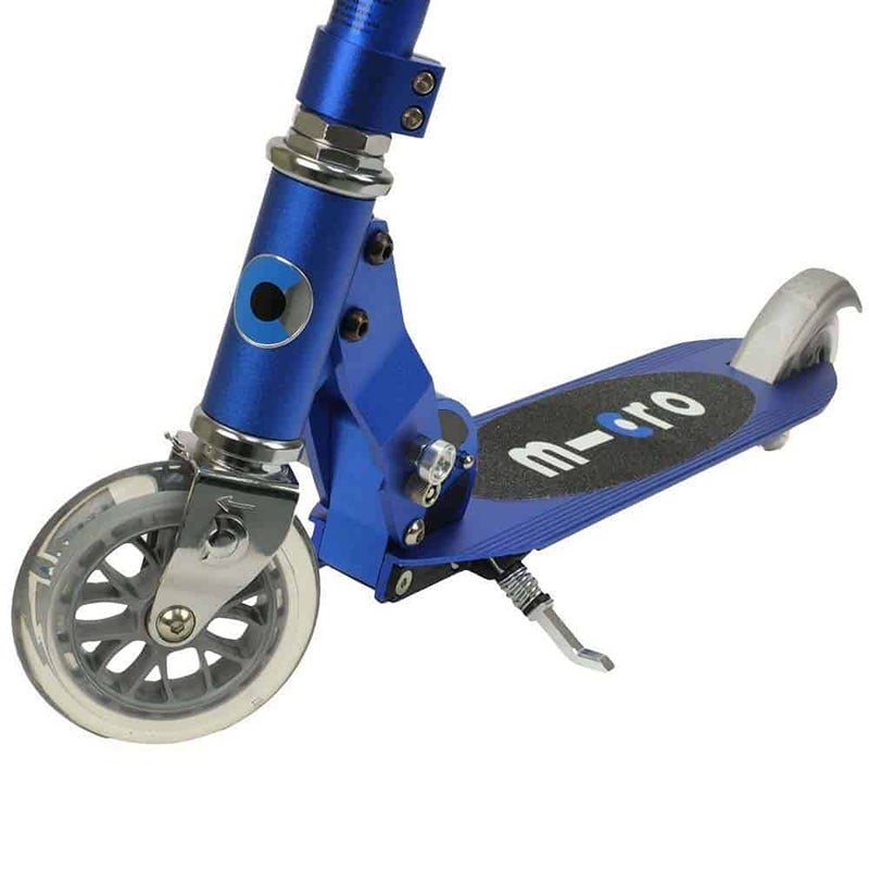 Micro Kickboard - Sprite - Two Wheeled, Fold-to-Carry Swiss-Designed Micro Scooter for Kids & Teens with Compact & Lightweight Design for Ages 6+ (Sapphire Blue) - Image 2