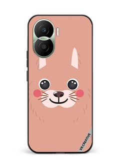 VR CREATIVE Protective Case Cover For Honor Play7T Pro Lama Cartoon Face Design Multicolour  - Image 1