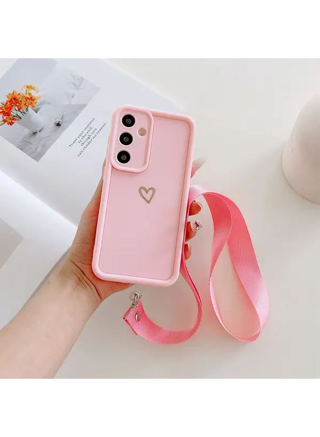 Crimson Lanyard Phone Case For Galaxy S20 Plus 5G Portable Travel Cycling Running - Image 4