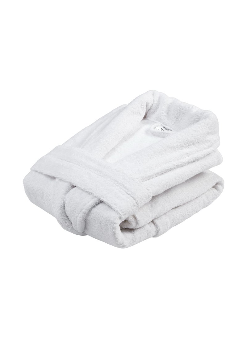 Donetella Unisex 100% Cotton Terry Bathrobe Large And Extra Large Size, 400 GSM, Luxurious And Absorbent, Ankle-Length with Shawl Collar And Pockets  - Image 2