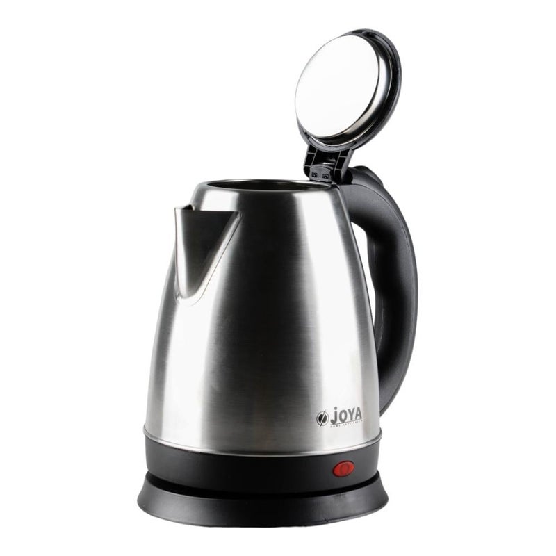 JOYA Electric Kettle 1.8 Liter Silver Black Color - Stainless Steel Water Boiler with Auto Shut-Off, Premium Kitchen Appliance for Home Use - Image 2