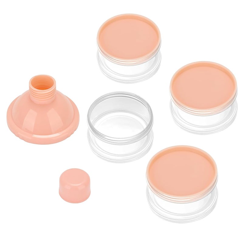 accmor Formula Dispenser On The Go, 4 Compartments Stackable Formula Container for Travel, Baby Milk Powder Kids Snack Container, BPA Free ﻿ - Image 2