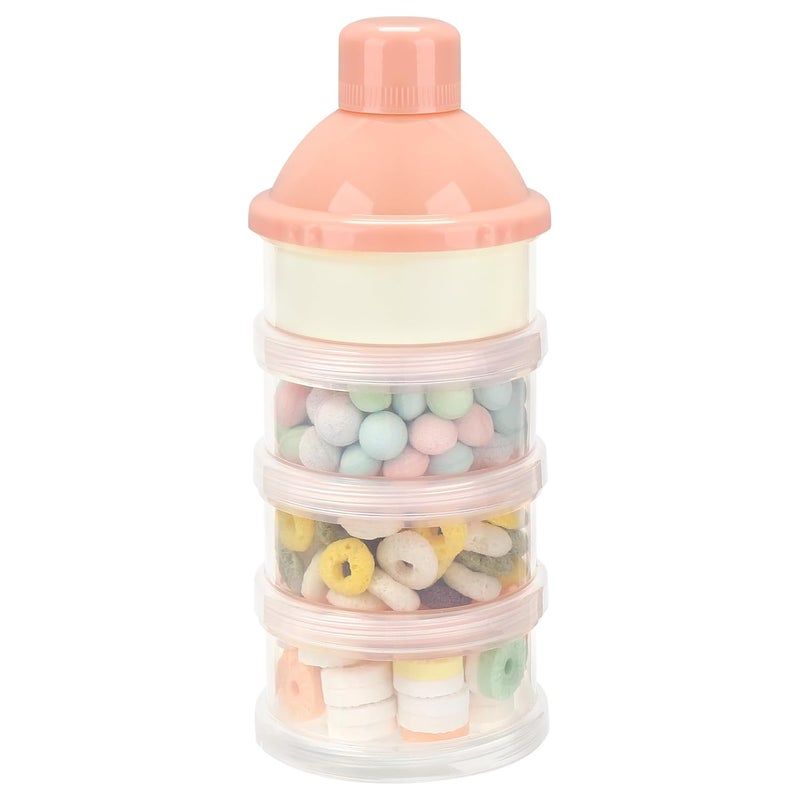 accmor Formula Dispenser On The Go, 4 Compartments Stackable Formula Container for Travel, Baby Milk Powder Kids Snack Container, BPA Free ﻿ - Image 4