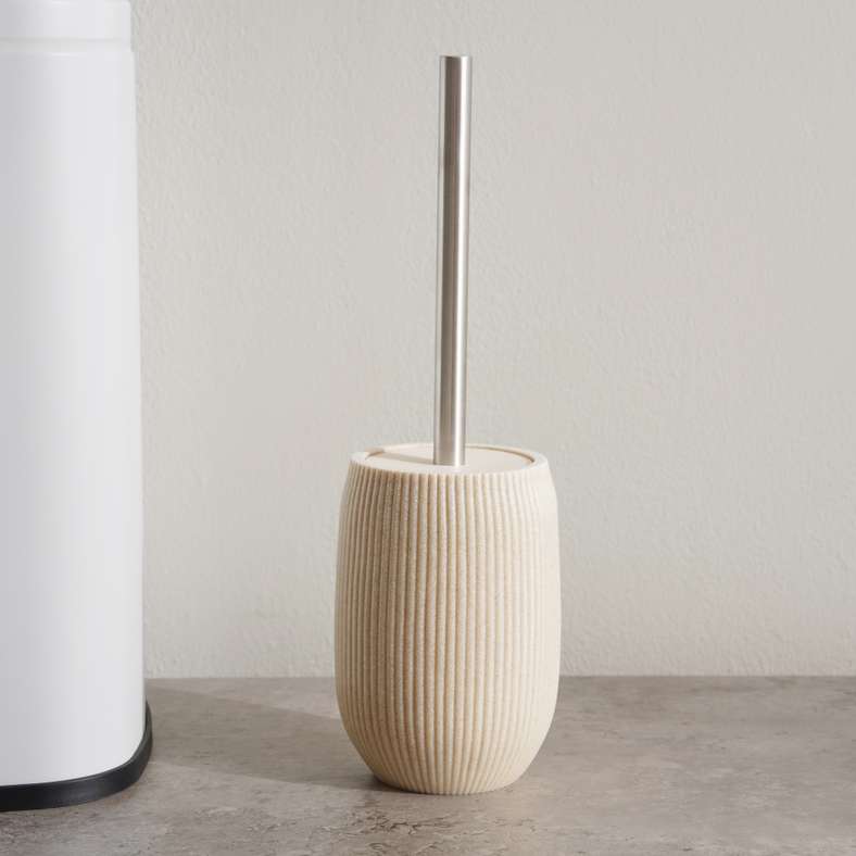 Pan Home Beige Toilet Brush Holder for Home