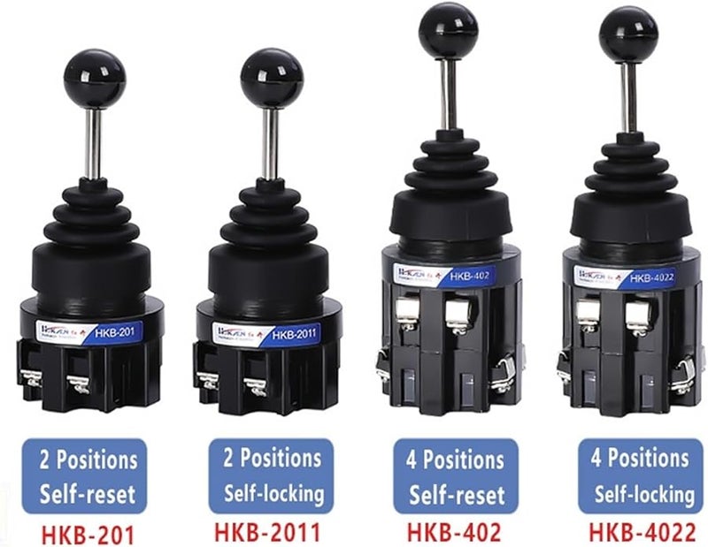 مونوليفر كروس روكر ماستر سويتش جويستيك 4 اتجاهات إعادة ضبط ذاتية HKB 201 مقاس خرطوم 30 مم - Image 4