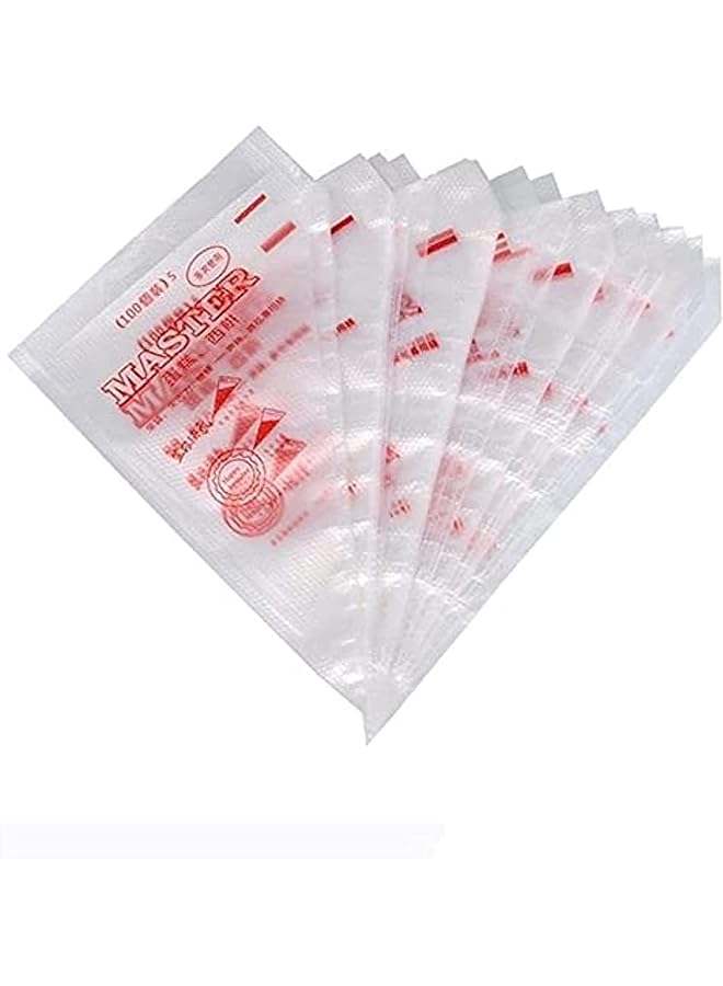 ECVV 100Pcs Disposable Cream Pastry Bags Cake Icing Piping Baking Bags Desserts Decoration Tools 12.2 - Image 1