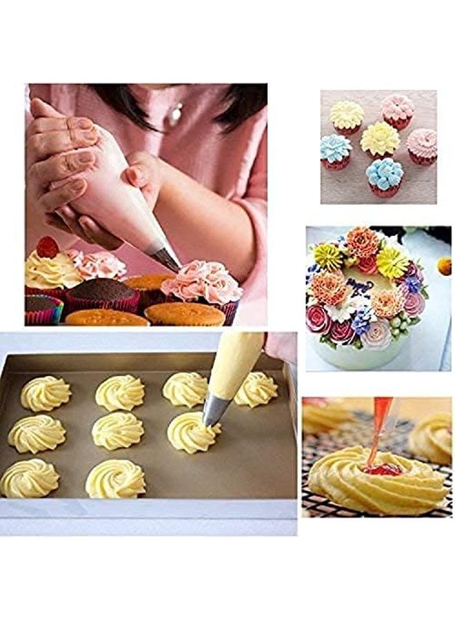 ECVV 100Pcs Disposable Cream Pastry Bags Cake Icing Piping Baking Bags Desserts Decoration Tools 12.2 - Image 2