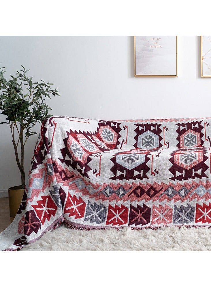 إسكدنيا Vintage European Blanket 90*210 ,Stulagg sofa blanket retro European style blanket anti slip thick carpet sofa cover sofa towel - Image 2