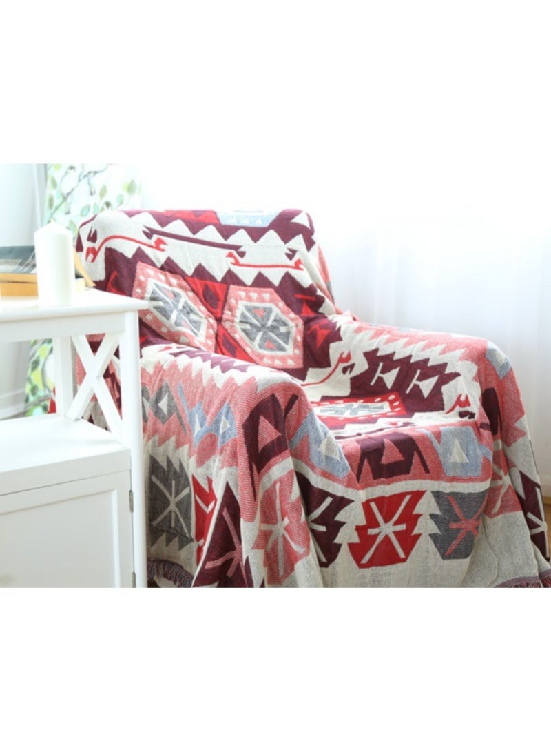 إسكدنيا Vintage European Blanket 90*210 ,Stulagg sofa blanket retro European style blanket anti slip thick carpet sofa cover sofa towel - Image 3