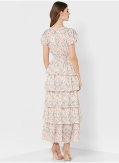 In the style Floral Tiered Frill Side  - Image 2