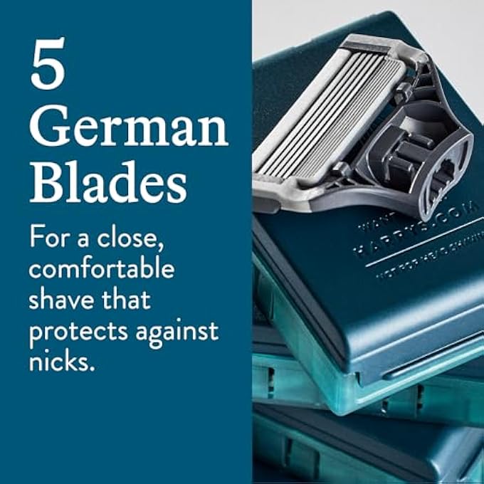 Harry's Harrys Razor Blades Refill 10 Razor Head Refills with Precision Trimmer 5 AntiFriction Shaving Blades Compatible with Harrys Razors for Men - Image 2