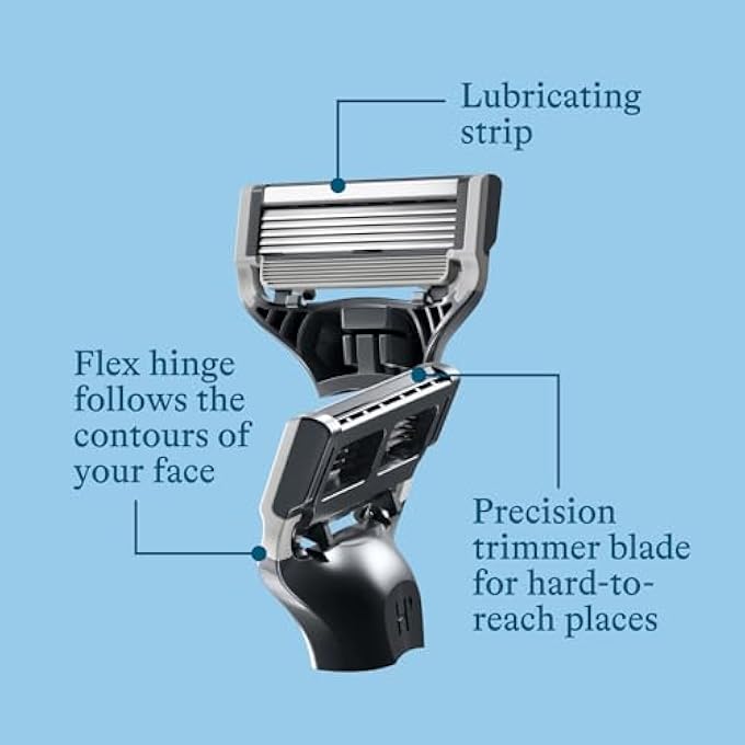 Harry's Harrys Razor Blades Refill 10 Razor Head Refills with Precision Trimmer 5 AntiFriction Shaving Blades Compatible with Harrys Razors for Men - Image 3