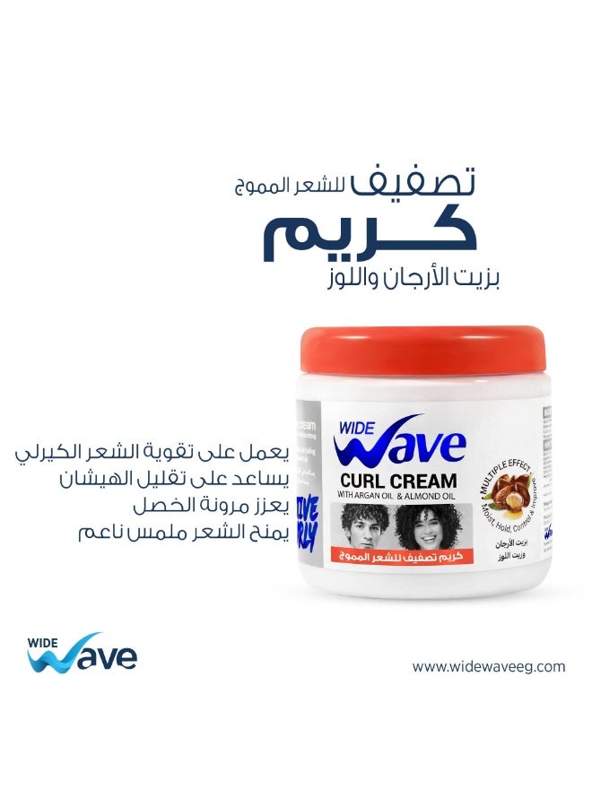 Wide Wave Leave In Curl Cream With Argan Oil & Almond Oil 250GM - Image 2