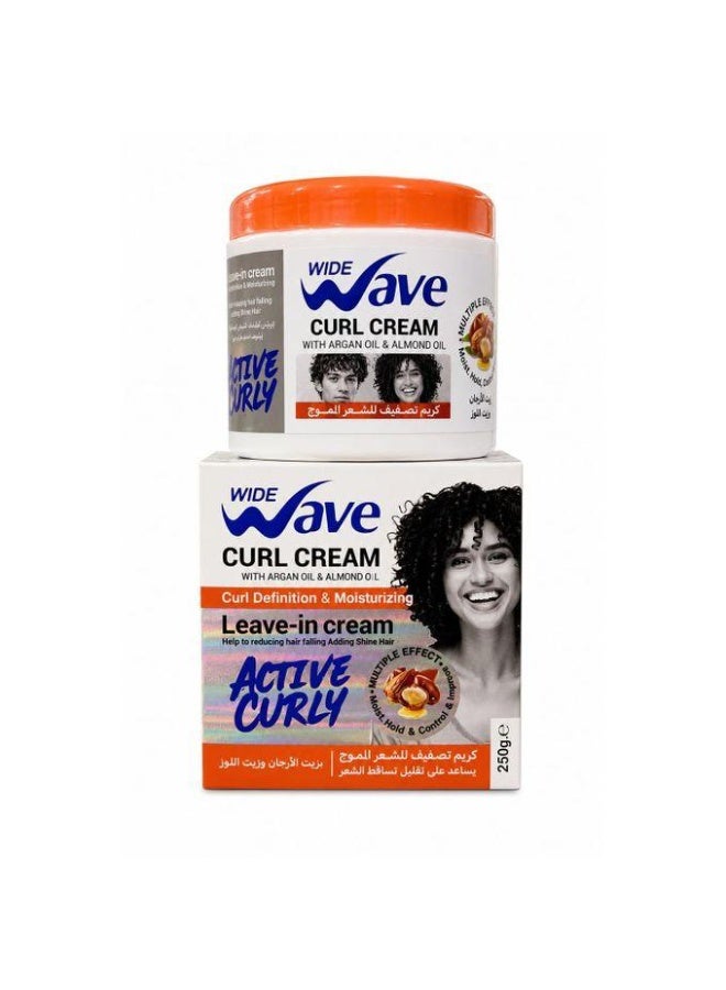 Wide Wave Leave In Curl Cream With Argan Oil & Almond Oil 250GM - Image 1