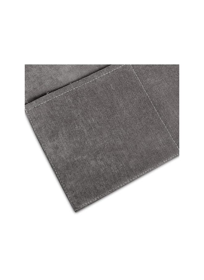 The Bros Luxurious Anti-Slip Couch Sofa Armrest Organizer, Chair Bedside Storage Pocket With 3 Side Pockets, Universal Couch Armchair Caddy Storage Bag For TV Remote Control Magazines Glasses (Deep Grey)  - Image 4